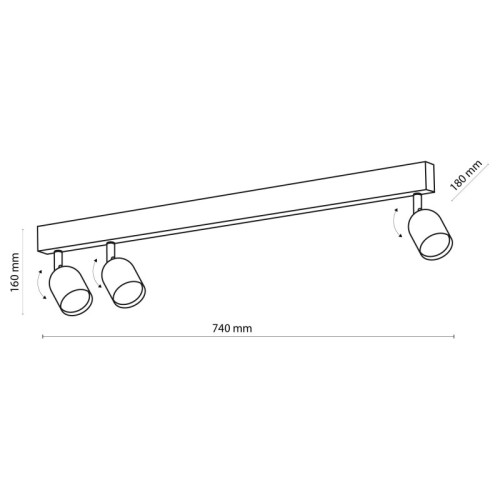 Спот TK-Lighting top white 3 6318 белый ( 4017557 )
