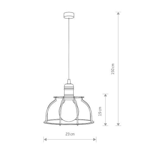 Подвесной светильник Nowodvorski 6335 Workshop E27 1x60W IP20 Bl ( 4011253 )