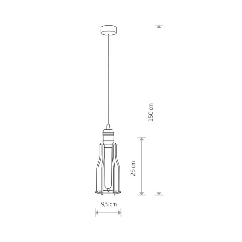 Подвесной светильник Nowodvorski 6337 Workshop E27 1x60W IP20 Bl ( 4011255 )