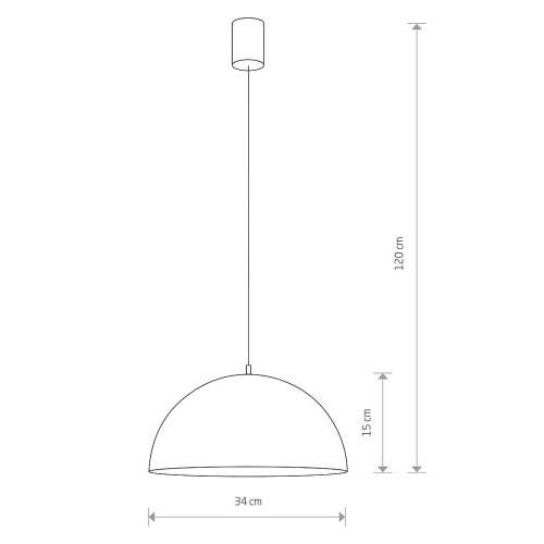 Підвісний світильник Nowodvorski 6367 Hemisphere E27 1x60W IP20 Brown ( 4011256 )