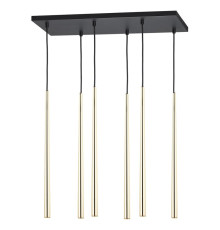 Люстра підвісна TK-Lighting piano 6 Золото 6420