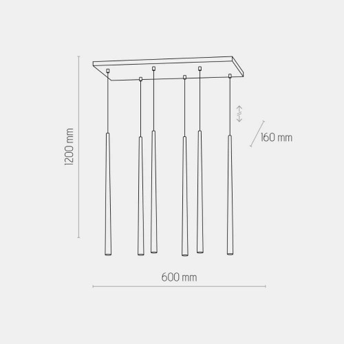 Люстра підвісна TK-Lighting piano 6 Золото 6420 ( 4017357 )