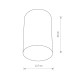 Точковий світильник Nowodvorski 6530 Point plexi E27 1x20W IP20 Bl ( 4012020 )