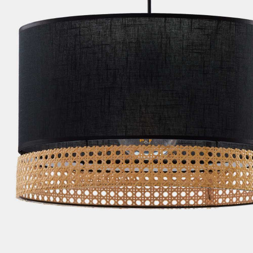 Люстра підвісна TK-Lighting paglia Чорний 1 6543 ( 4017344 )