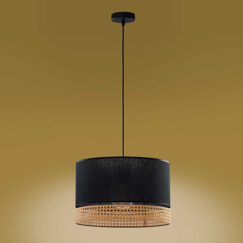Люстра підвісна TK-Lighting paglia Чорний 1 6543 ( 4017344 )