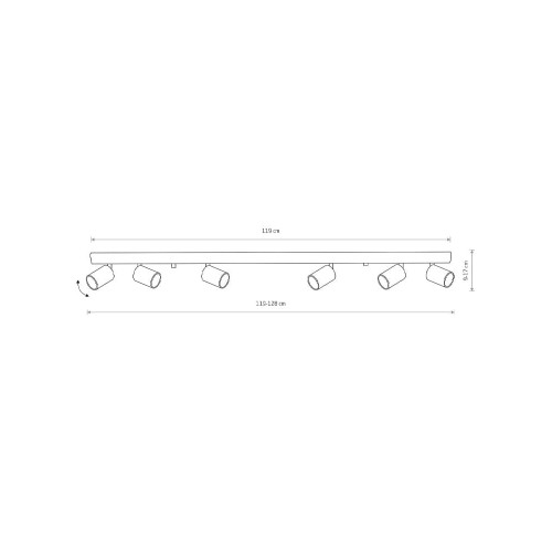 Спот Nowodvorski 6607 Eye spot GU10 6x10W IP20 Wh ( 4011831 )