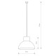Подвесной светильник Nowodvorski 6612 Works E27 1x60W IP20 Wh ( 4011273 )