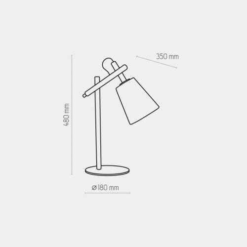 Настольная лампа TK-Lighting vaio white 667 белый ( 4017632 )