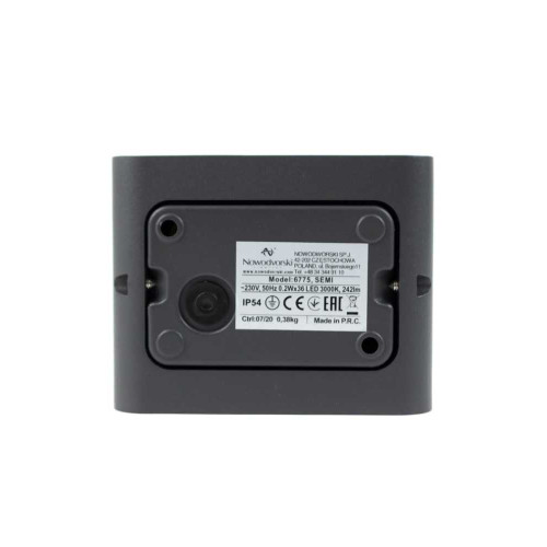 Світильник вуличний Nowodvorski 6775 Semi LED 1x7W 3000K 242Lm IP54 Gr ( 4011045 )