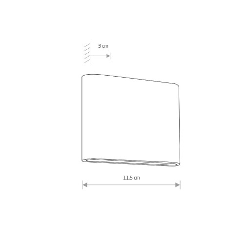 Світильник вуличний Nowodvorski 6775 Semi LED 1x7W 3000K 242Lm IP54 Gr ( 4011045 )