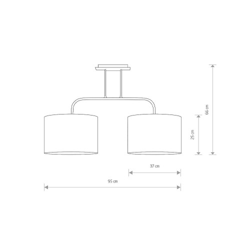 Люстра Nowodvorski 6817 Alice E27 2x60W IP20 Bl ( 4011289 )