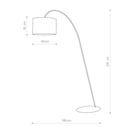 Торшер Nowodvorski 6818 Alice E27 1x60W IP20 Bl ( 4011976 )