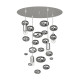 Люстра Nowodvorski 6845 Salva E27 4x60W IP20 Chrom ( 4011293 )