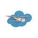 Бра Nowodvorski 6902 Plane GU10 1x35W IP20 Blue ( 4011804 )