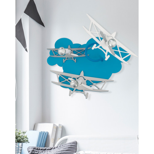 Люстра Nowodvorski 6904 Plane GU10 3x35W IP20 Blue ( 4011806 )