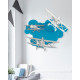 Люстра Nowodvorski 6904 Plane GU10 3x35W IP20 Blue ( 4011806 )