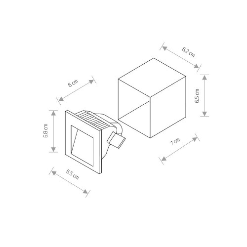 Светильник уличный Nowodvorski 6908 Step LED 1x3W 3000K 190Lm IP44 Wh ( 4011048 )