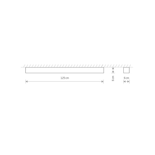 Світильник Nowodvorski 7524 Soft led T8LED 1x22W 3000K 3200Lm IP20 Gr ( 4011648 )