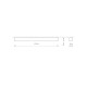 Світильник Nowodvorski 7524 Soft led T8LED 1x22W 3000K 3200Lm IP20 Gr ( 4011648 )