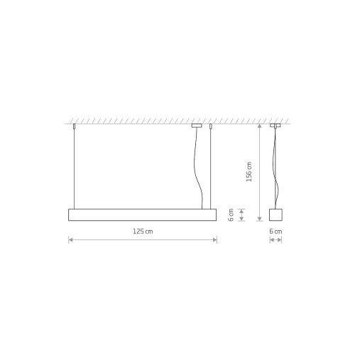 Підвісний світильник Nowodvorski 7525 Soft led T8LED 1x22W 3000K 3200Lm IP20 Gr ( 4011302 )
