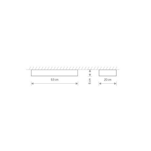 Світильник Nowodvorski 7526 Soft led T8LED 2x11W 3000K 3400Lm IP20 Gr ( 4011649 )