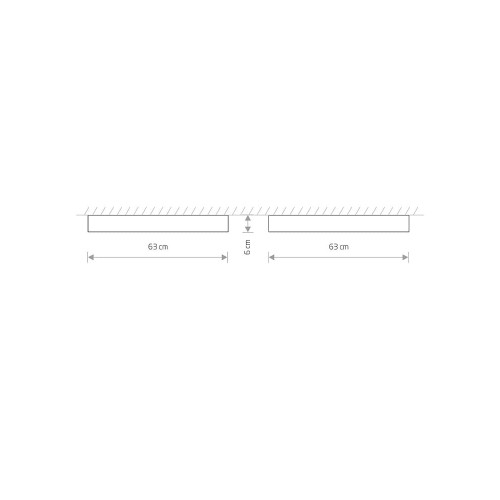 Світильник Nowodvorski 7530 Soft led T8LED 5x11W 3000K 8500Lm IP20 Gr ( 4011652 )