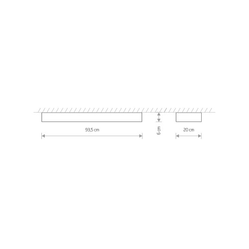 Светильник Nowodvorski 7531 Soft led T8LED 2x16W 3000K 4600Lm IP20 Gr ( 4011653 )