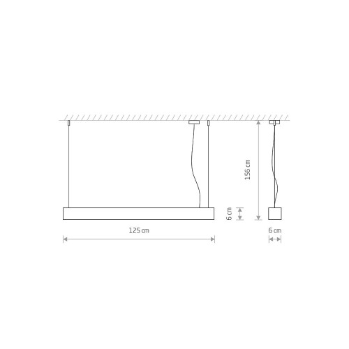 Підвісний світильник Nowodvorski 7537 Soft led T8LED 1x22W 3000K 3200Lm IP20 Wh ( 4011305 )