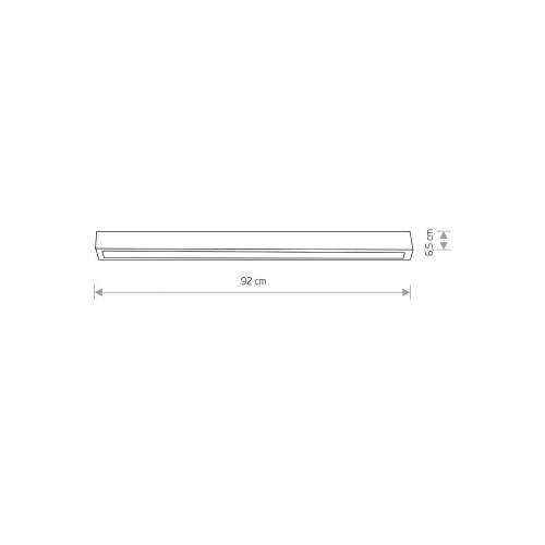Світильник Nowodvorski 7553 Straight ceiling led T8LED 1x16W 3000K 2300Lm IP20 Gr ( 4011668 )