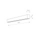Светильник Nowodvorski 7561 Straight wall led T8LED 1x16W 3000K 2300Lm IP20 Gr ( 4011673 )