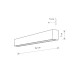 Светильник Nowodvorski 7562 Straight wall led T8LED 1x11W 3000K 2300Lm IP20 Gr ( 4011674 )
