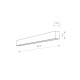 Светильник Nowodvorski 7567 Straight wall led T8LED 1x16W 3000K 3200Lm IP20 Wh ( 4011679 )
