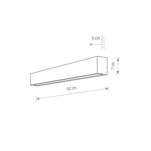 Светильник Nowodvorski 7568 Straight wall led T8LED 1x11W 3000K 1700Lm IP20 Wh ( 4011680 )