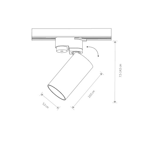 Светильник Nowodvorski 7585 Profile Mono GU10 10W IP20 Wh/Gold ( 4012456 )