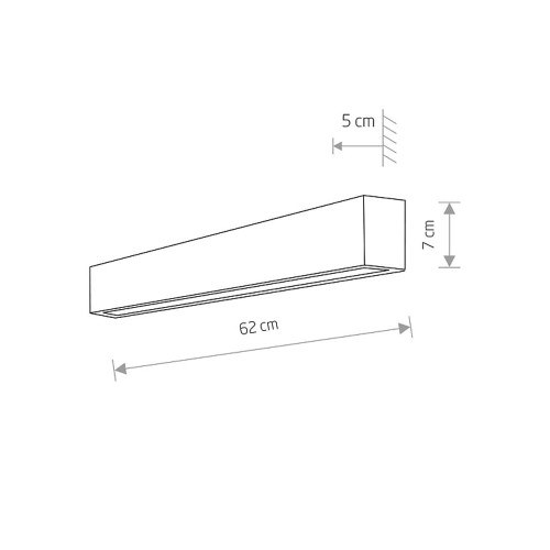 Светильник Nowodvorski 7596 Straight wall led T8LED 1x11W 3000K 1700Lm IP20 Bl ( 4011683 )