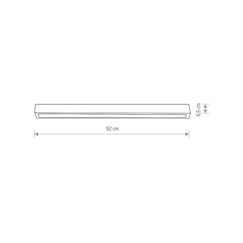 Світильник Nowodvorski 7598 Straight ceiling led T8LED 1x16W 3000K 2300Lm IP20 Bl ( 4011685 )