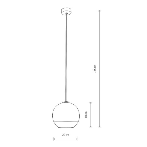 Підвісний світильник Nowodvorski 7605 Globe plus E27 1x60W IP20 Bl ( 4011308 )