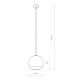 Підвісний світильник Nowodvorski 7605 Globe plus E27 1x60W IP20 Bl ( 4011308 )