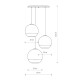Люстра Nowodvorski 7607 Globe plus E27 3x60W IP20 Bl ( 4011310 )