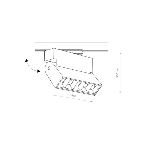Трековый светильник Nowodvorski 7620 Profile Focus LED 1x9W 4000K 480Lm IP20 Wh ( 4012132 )