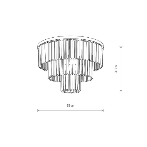 Люстра Nowodvorski 7628 Cristal Е14 9x60W IP20 Chrom ( 4011318 )