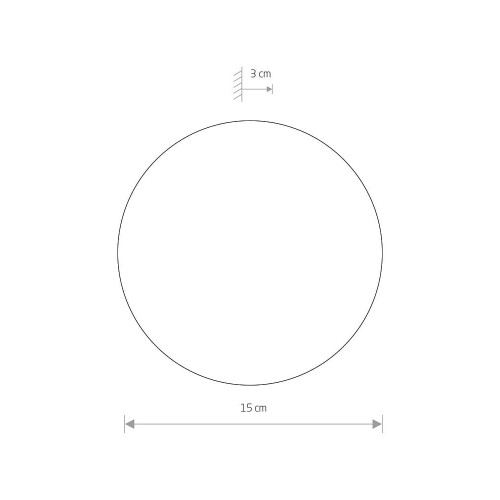 Світильник Nowodvorski 7634 Ring LED 1x7W 3000K 235Lm IP20 Bl ( 4011688 )
