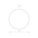 Світильник Nowodvorski 7634 Ring LED 1x7W 3000K 235Lm IP20 Bl ( 4011688 )