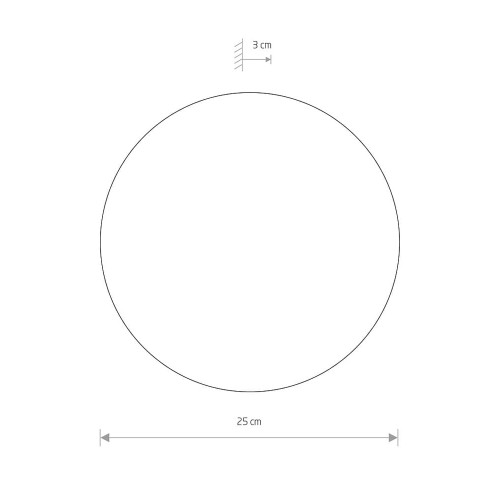 Світильник Nowodvorski 7635 Ring LED 1x9W 3000K 400Lm IP20 Bl ( 4011689 )