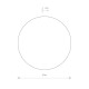Світильник Nowodvorski 7635 Ring LED 1x9W 3000K 400Lm IP20 Bl ( 4011689 )