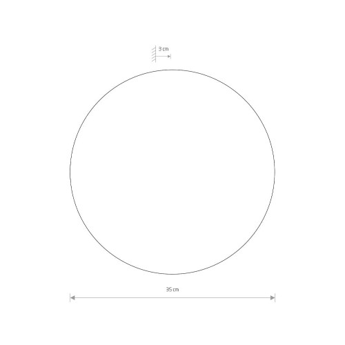 Світильник Nowodvorski 7636 Ring LED 1x12W 3000K 640Lm IP20 Bl ( 4011690 )