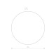 Світильник Nowodvorski 7636 Ring LED 1x12W 3000K 640Lm IP20 Bl ( 4011690 )
