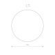 Світильник Nowodvorski 7638 Ring LED 1x9W 3000K 520Lm IP20 Wh ( 4011692 )