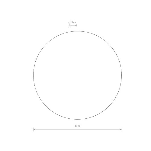 Світильник Nowodvorski 7640 Ring LED 1x12W 3000K 640Lm IP20 Wh ( 4011693 )