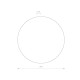 Світильник Nowodvorski 7640 Ring LED 1x12W 3000K 640Lm IP20 Wh ( 4011693 )